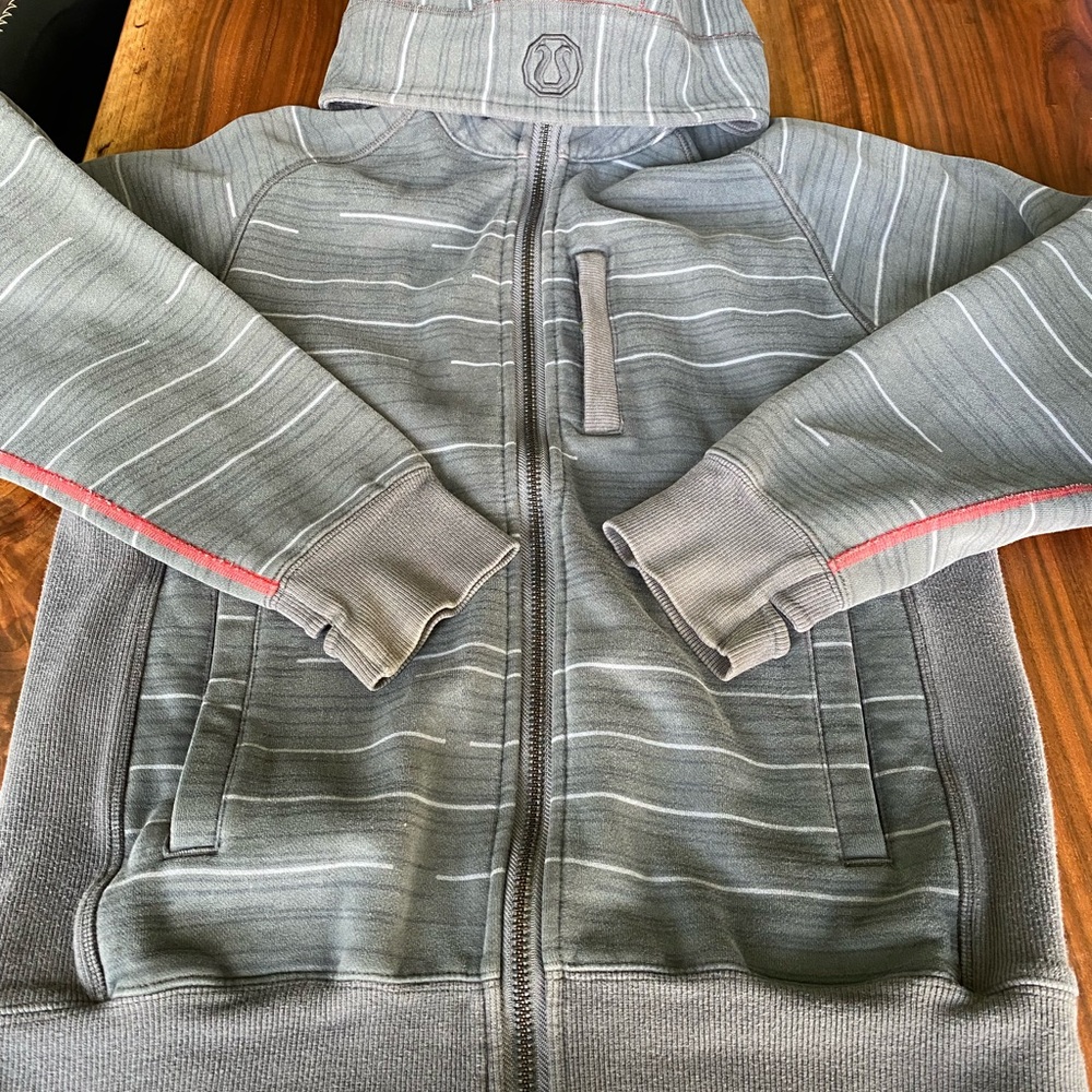 lululemon athletica Gray Zip Up Sweater